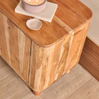 Dusklia - Avery Acacia Wood Tv Unit for TVs up to 50 - Natural