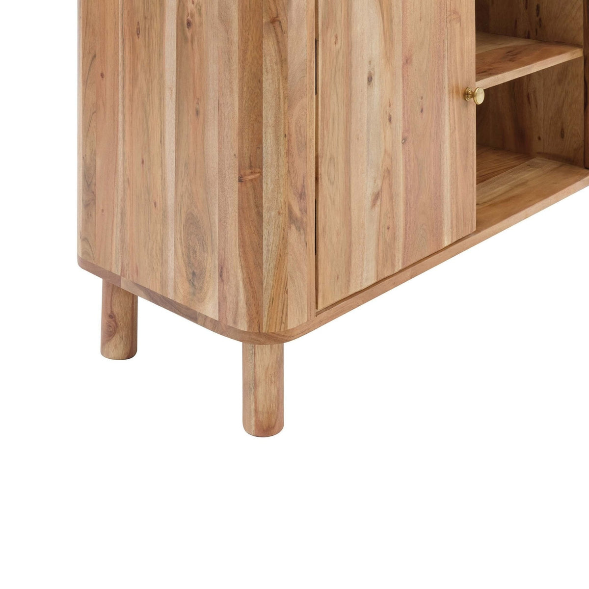 Dusklia - Avery Acacia Wood Tv Unit for TVs up to 50 - Natural