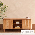 Dusklia - Avery Acacia Wood Tv Unit for TVs up to 50 - Natural