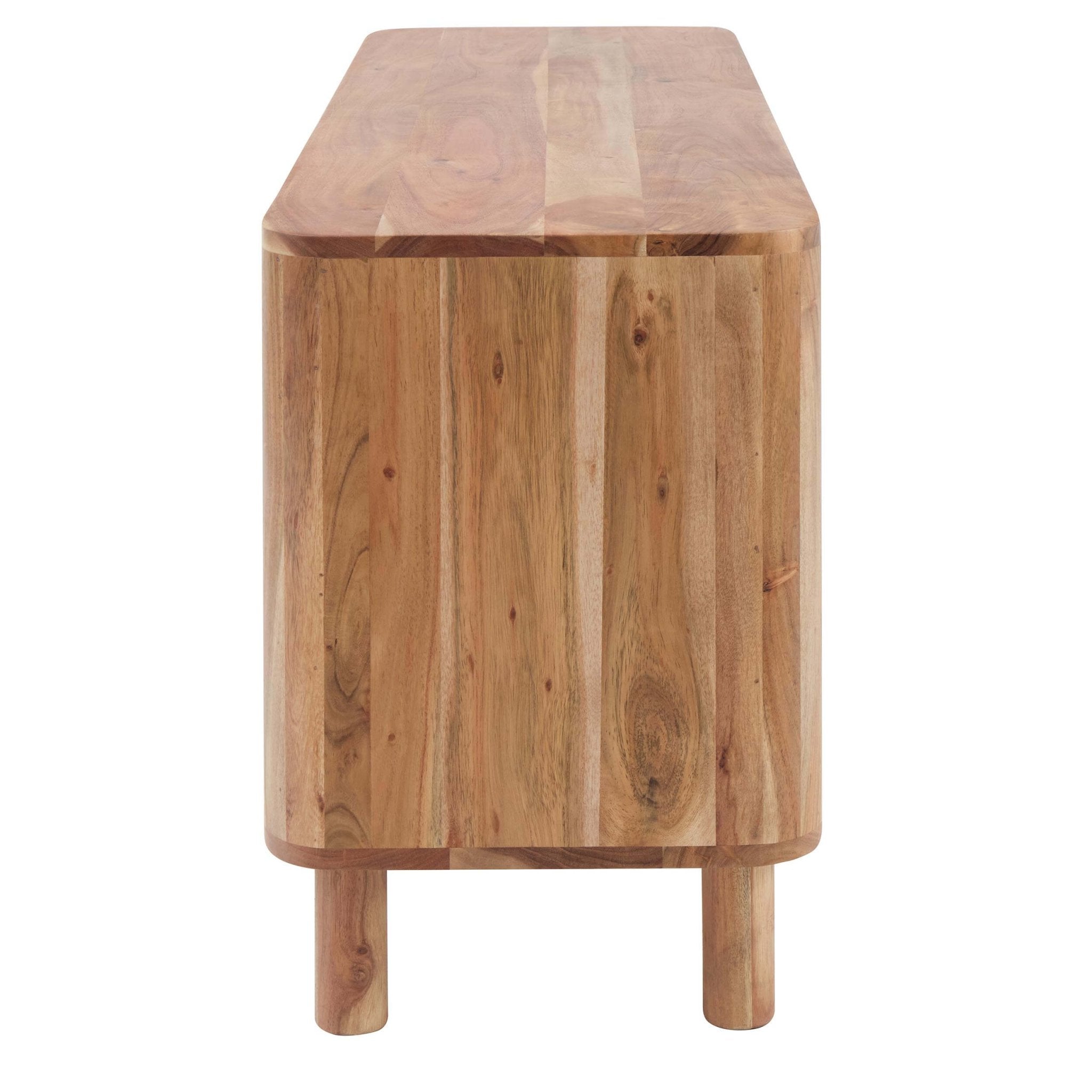 Dusklia - Avery Acacia Wood Tv Unit for TVs up to 50 - Natural