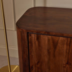 Dusklia - Avery Acacia Wood Tv Unit for TVs up to 50 - Walnut