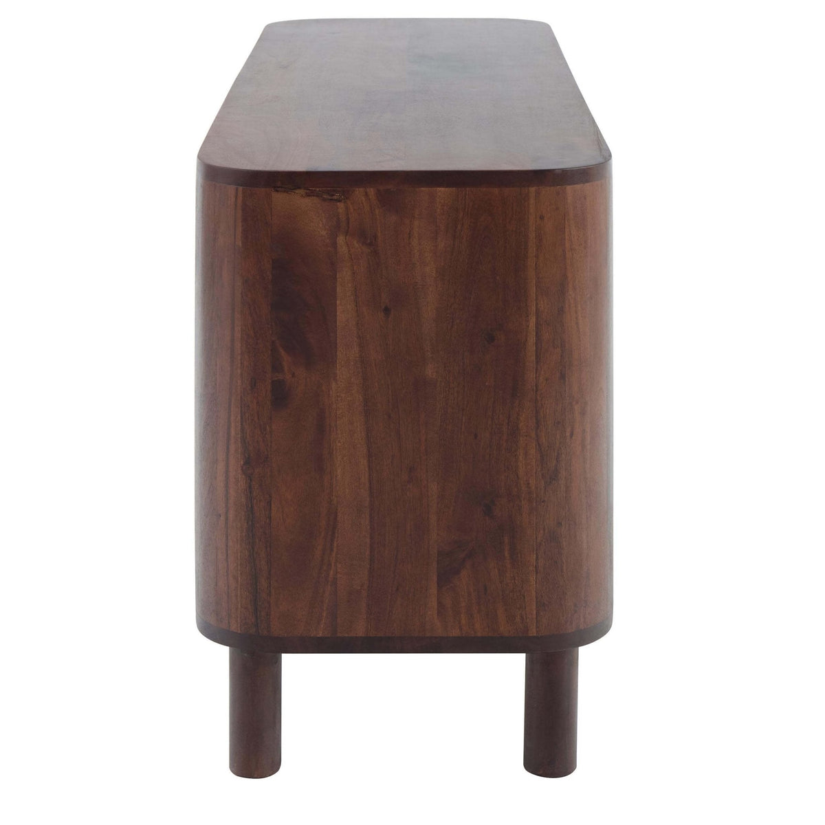 Dusklia - Avery Acacia Wood Tv Unit for TVs up to 50 - Walnut