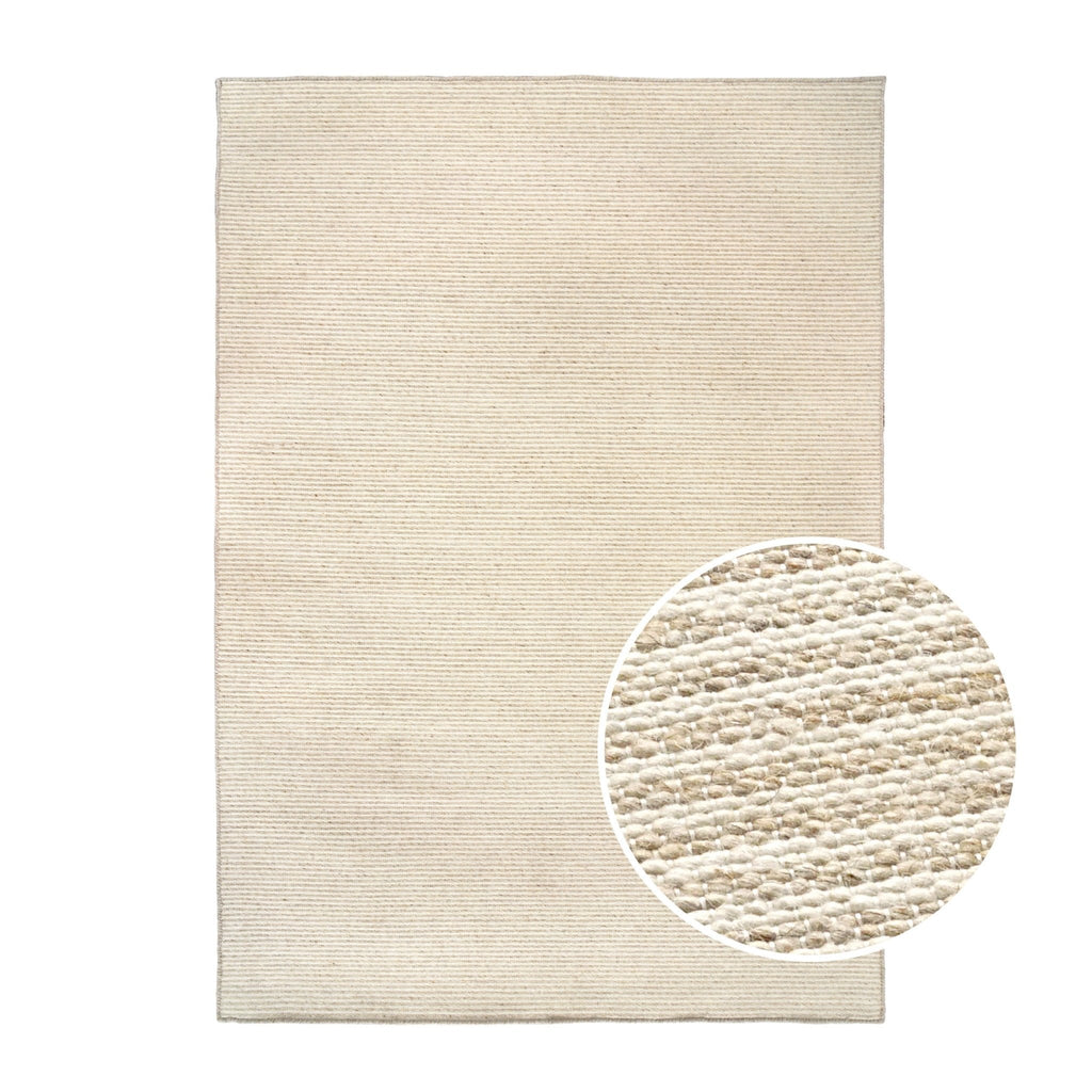 Dusklia - Axel Handwoven Stripe Rug - Natural