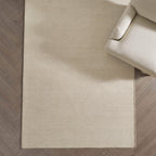 Dusklia - Axel Handwoven Stripe Rug - Natural