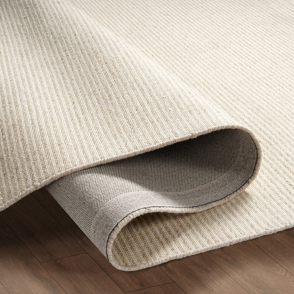 Dusklia - Axel Handwoven Stripe Rug - Natural
