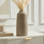 Dusklia - Azalea Matt Effect Vase - Taupe