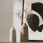 Dusklia - Azalea Matt Effect Vase - Taupe