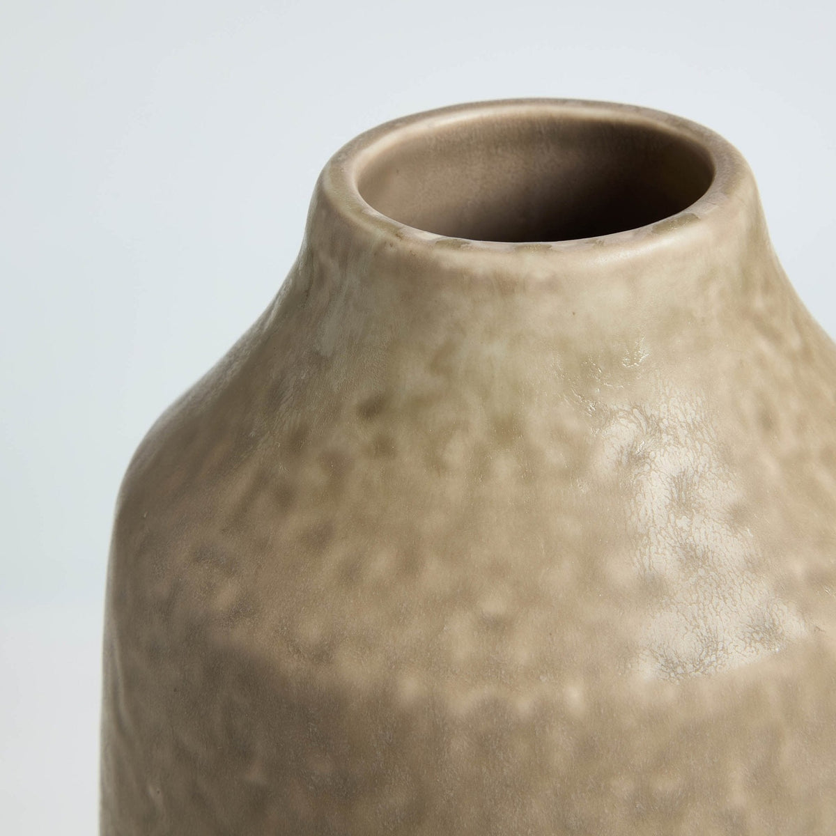 Dusklia - Azalea Matt Effect Vase - Taupe
