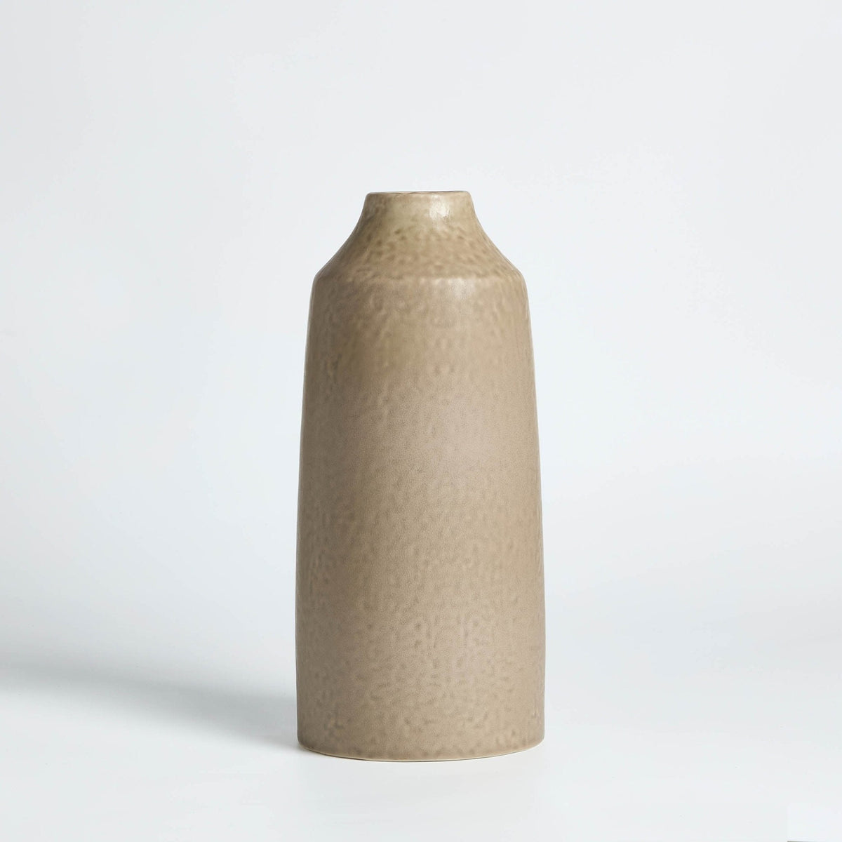 Dusklia - Azalea Matt Effect Vase - Taupe