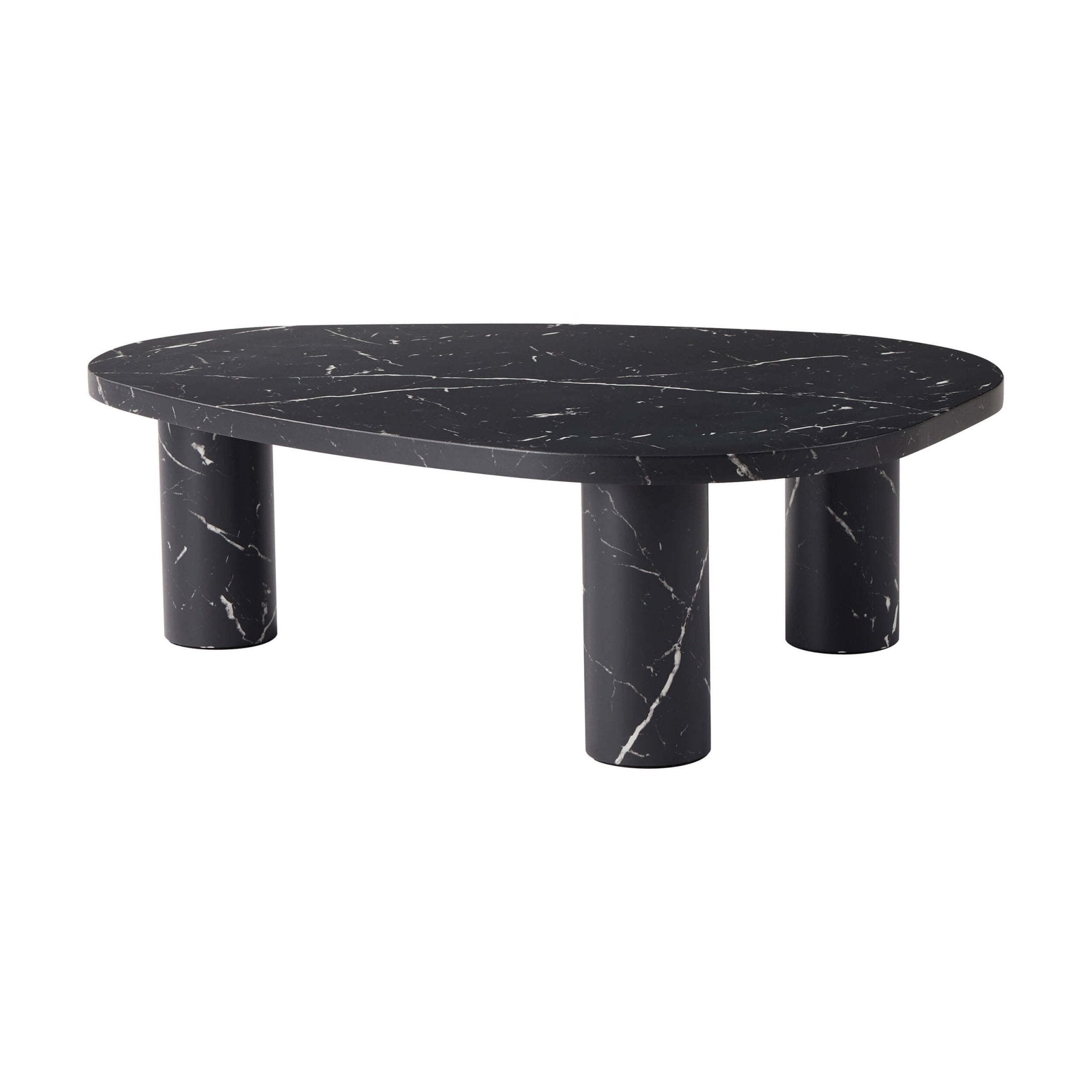 Dusklia - Azra Nesting Coffee Tables - Black Marble Effect
