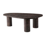 Dusklia - Azra Nesting Coffee Tables - Brown Marble Effect