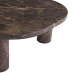 Dusklia - Azra Nesting Coffee Tables - Brown Marble Effect