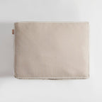 Dusklia - Bailey Pillow Dog Bed - Natural Herringbone