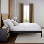 Dusklia - Bali Rattan Bed Frame - Black