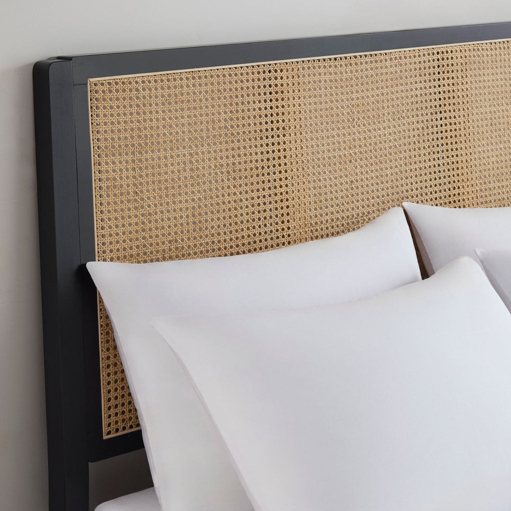 Dusklia - Bali Rattan Bed Frame - Black
