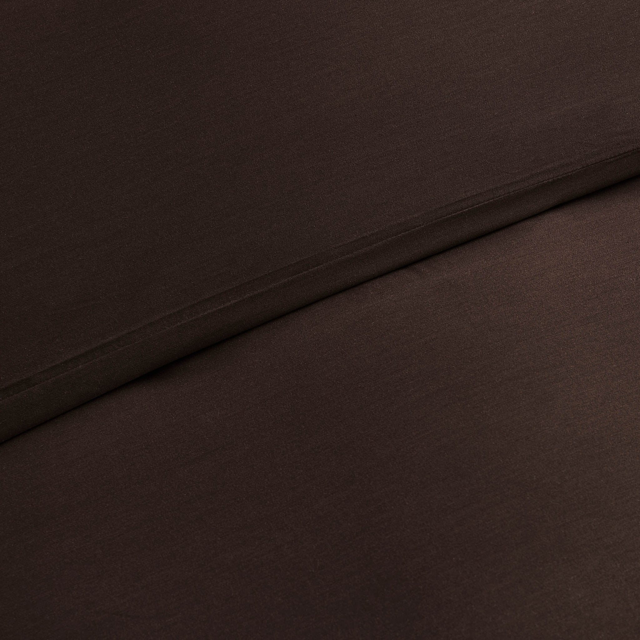 Dusklia - Super Soft Bamboo 300 Thread Count Cotton Plain Dye Duvet Cover - Chocolate