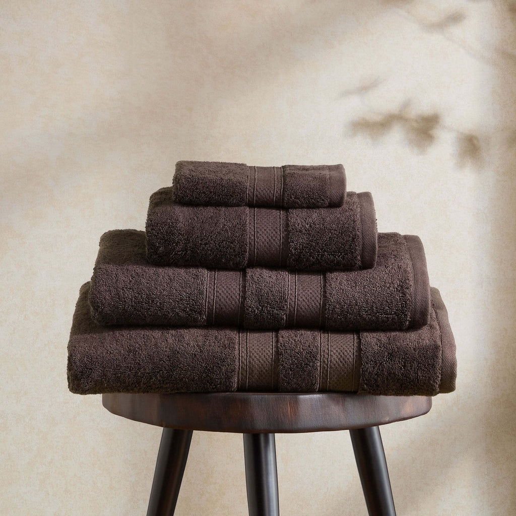 Dusklia - Super Soft Bamboo Cotton Blend Towel Collection - Chocolate