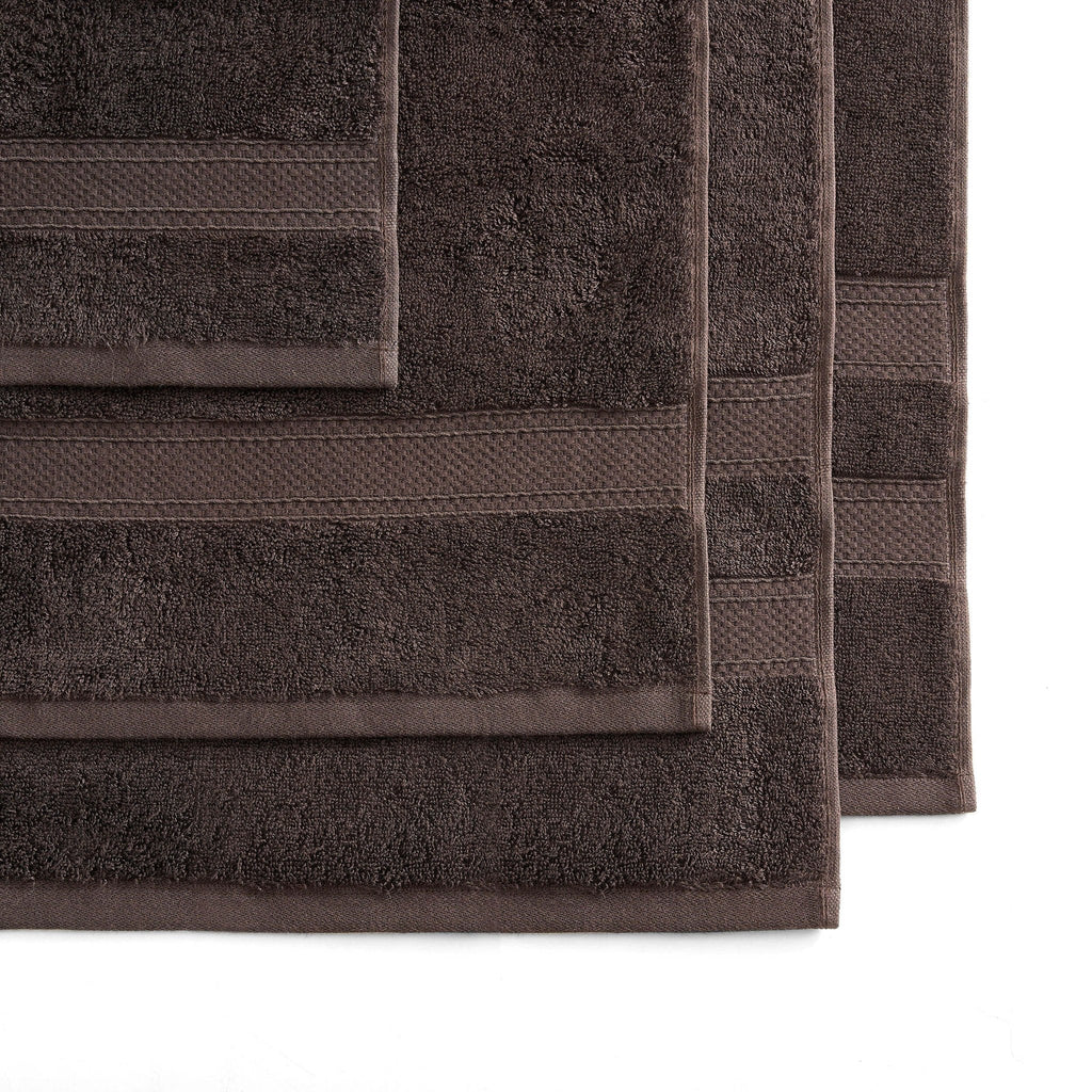 Dusklia - Super Soft Bamboo Cotton Blend Towel Collection - Chocolate