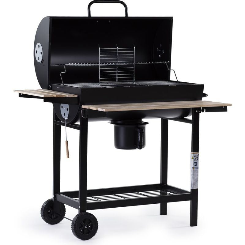 Barbecue Américain Charbon de Bois REVO Granada – Grande Surface de Cuisson – Fumoir