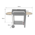 Barbecue au charbon de bois en fonte avec soufflerie intégrée REVO Montaro 70