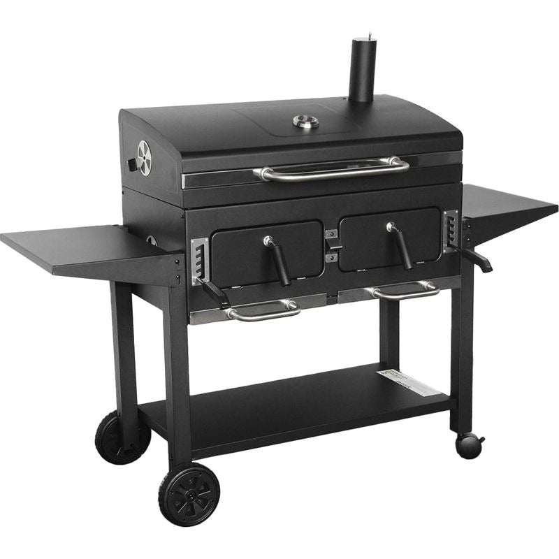 Barbecue Grill Charbon de Bois REVO Seville XL – Fumoir – Bac à Charbon Réglable