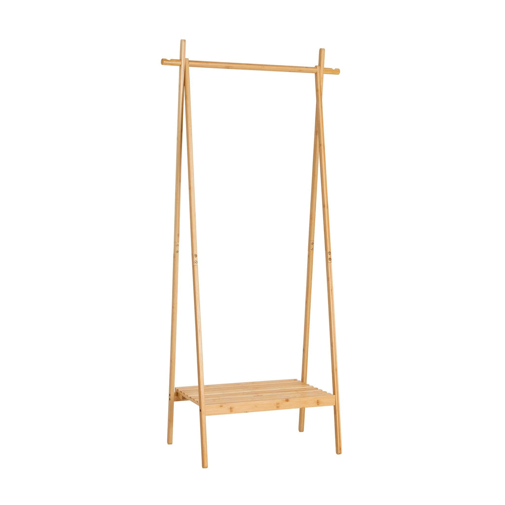 Dusklia - Becky Bamboo Clothes Rail - Light Wood