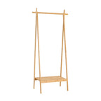 Dusklia - Becky Bamboo Clothes Rail - Light Wood