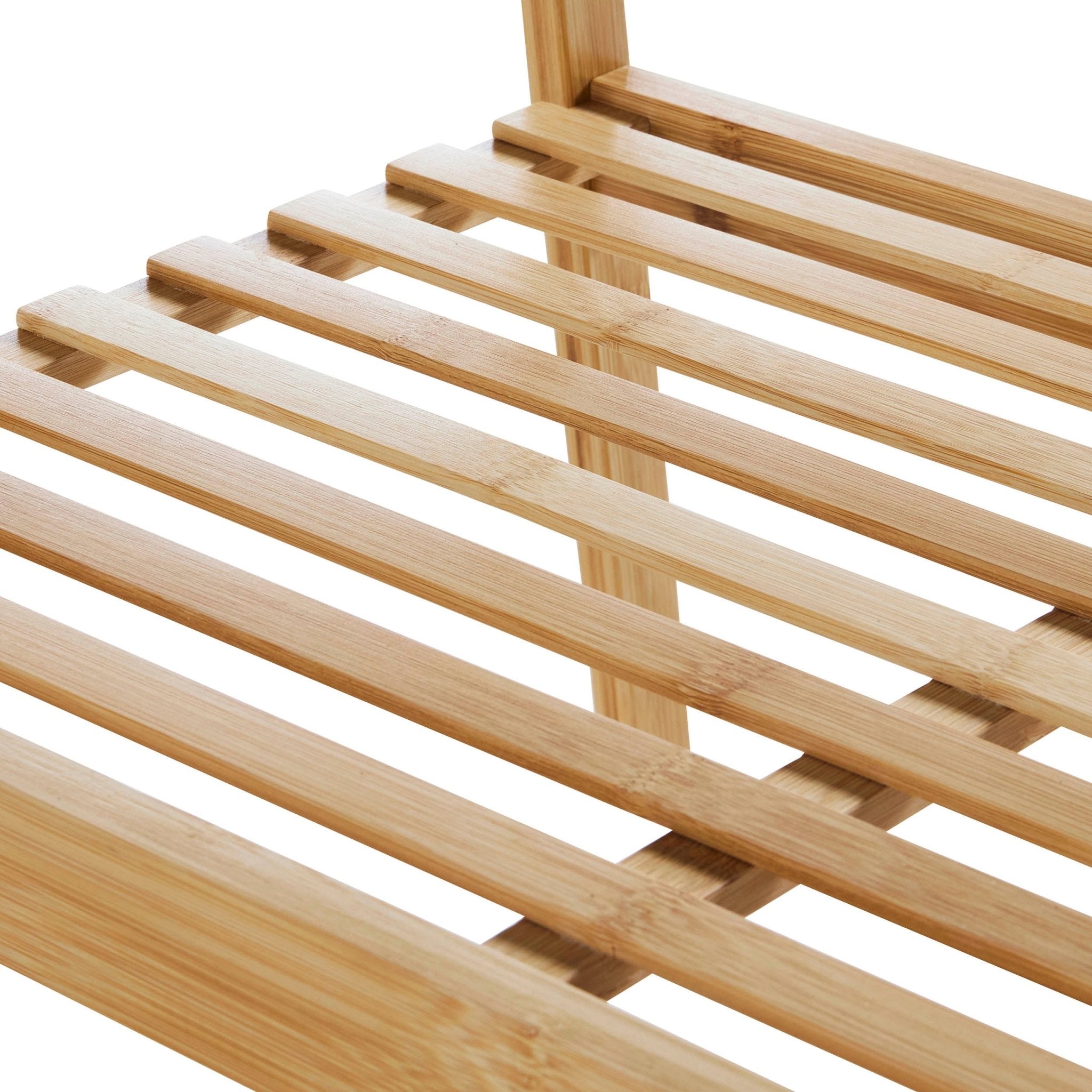 Dusklia - Becky Bamboo Clothes Rail - Light Wood