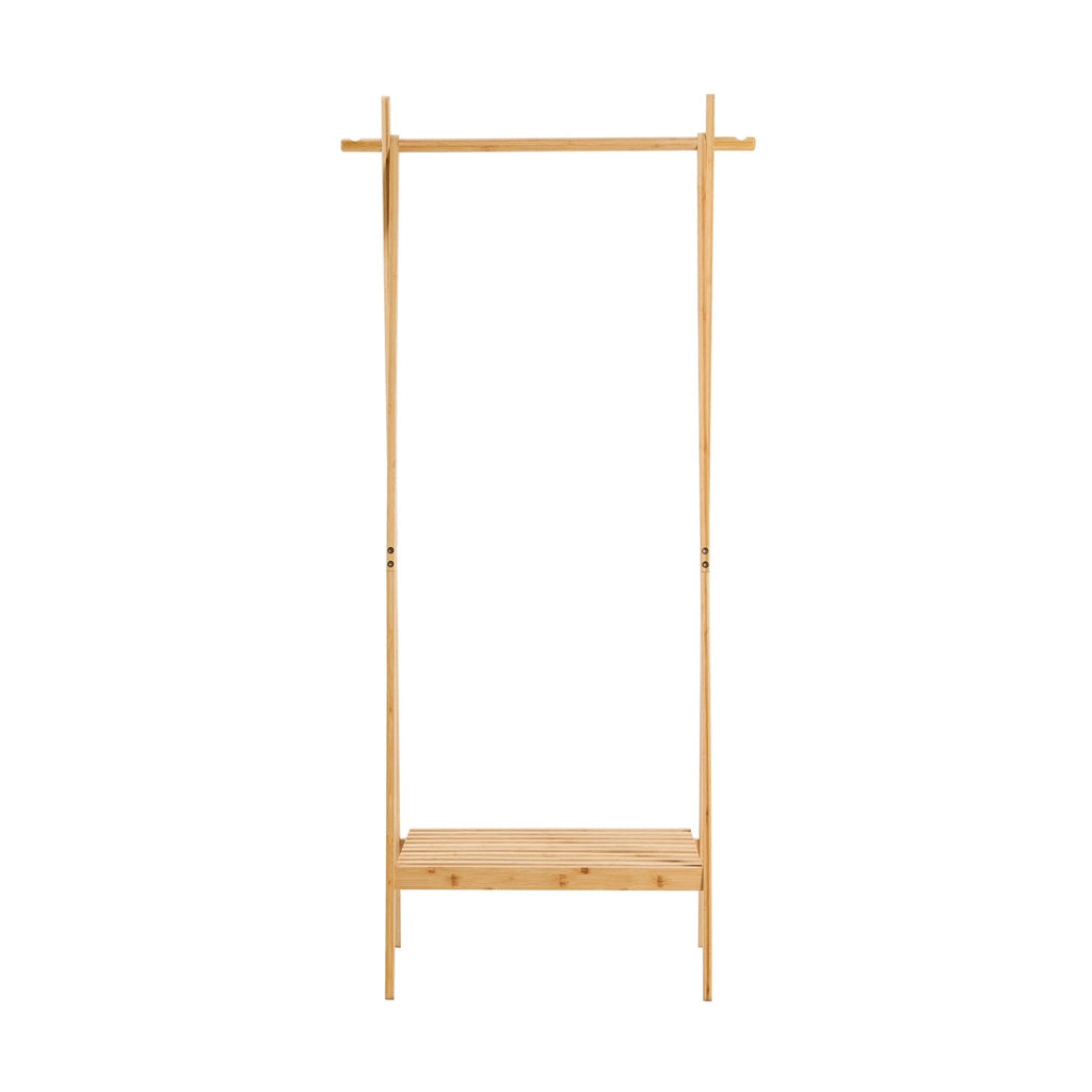 Dusklia - Becky Bamboo Clothes Rail - Light Wood