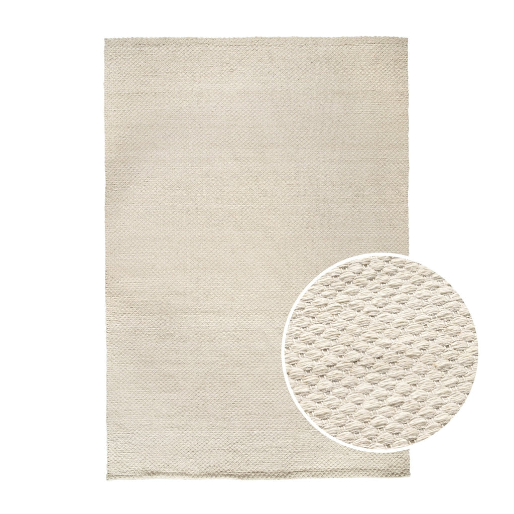 Dusklia - Benji Handwoven Loop Rug - Ivory