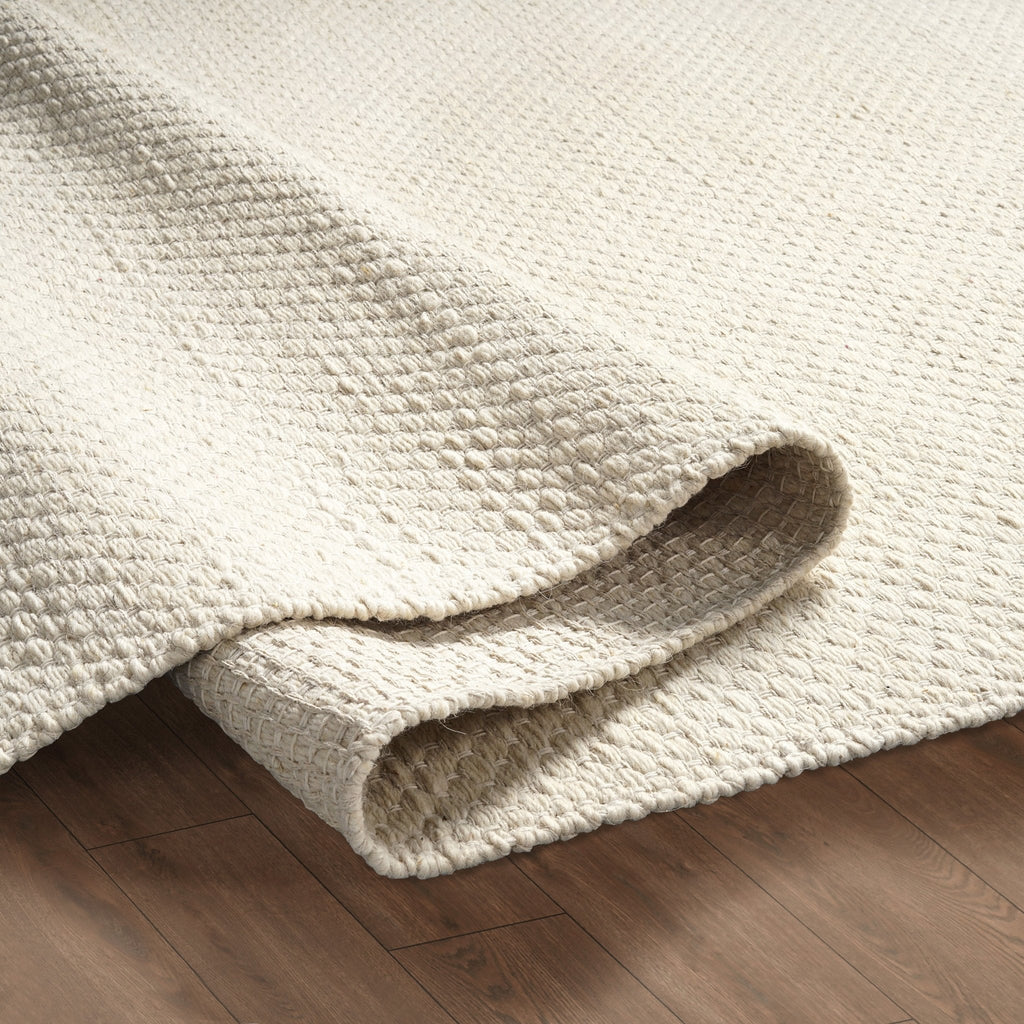 Dusklia - Benji Handwoven Loop Rug - Ivory