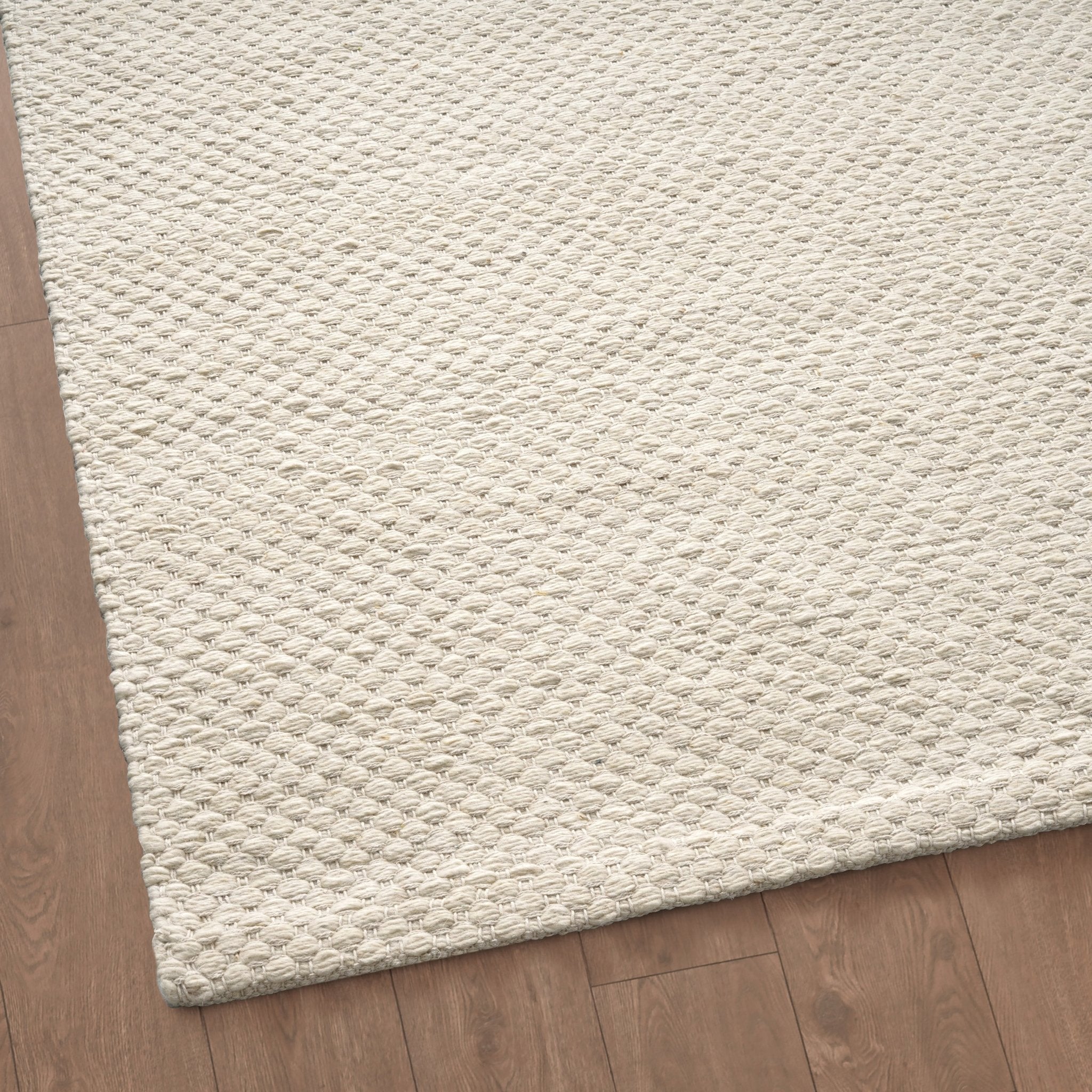 Dusklia - Benji Handwoven Loop Rug - Ivory