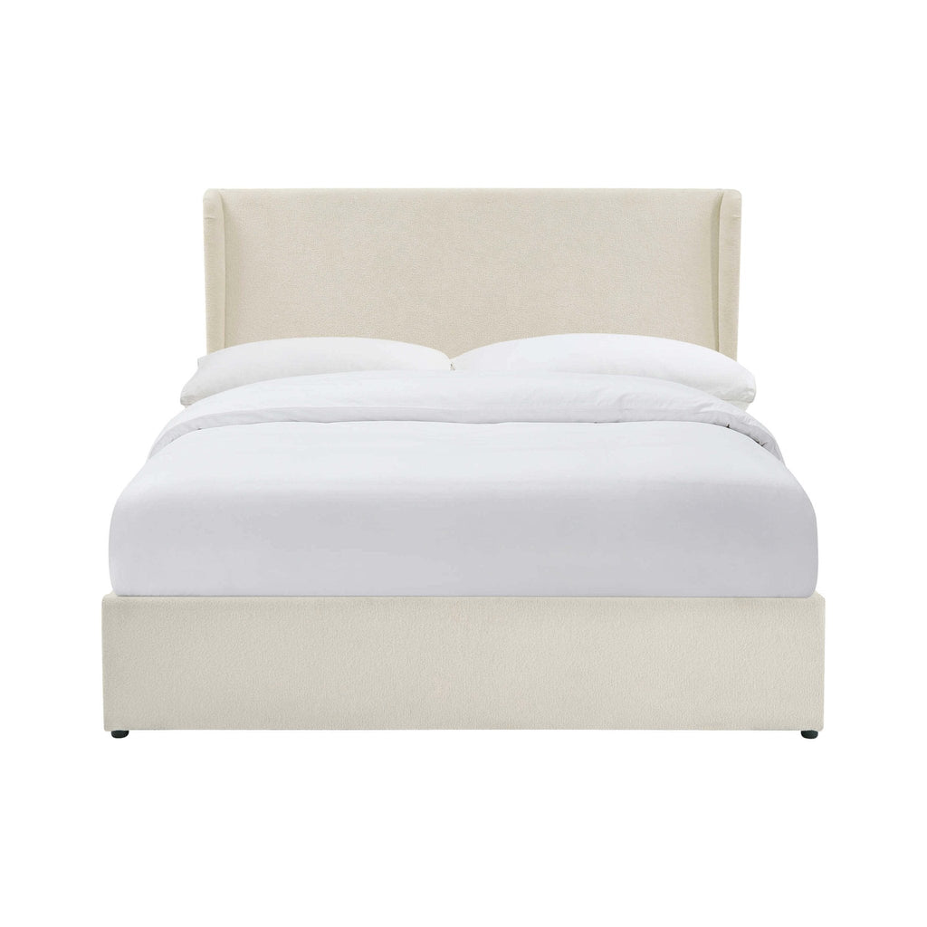 Dusklia - Berkeley Ottoman Storage Bed - Chenille Ecru