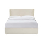 Dusklia - Berkeley Ottoman Storage Bed - Chenille Ecru