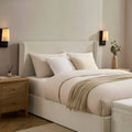 Dusklia - Berkeley Ottoman Storage Bed - Chenille Ecru