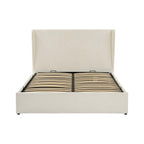 Dusklia - Berkeley Ottoman Storage Bed - Chenille Ecru
