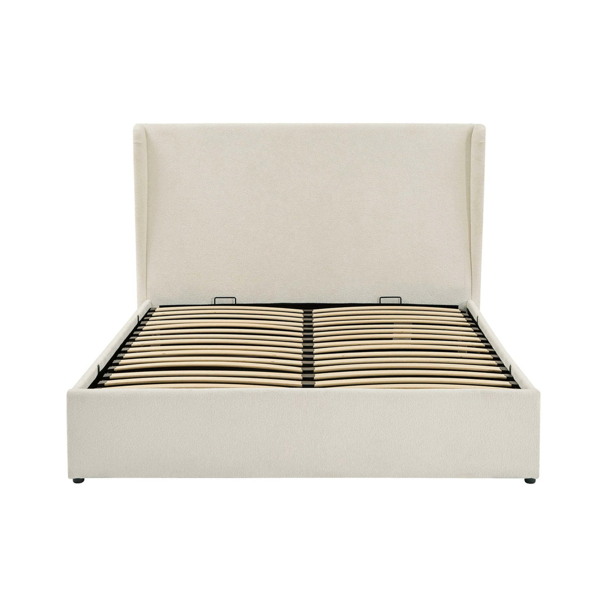 Dusklia - Berkeley Ottoman Storage Bed - Chenille Ecru