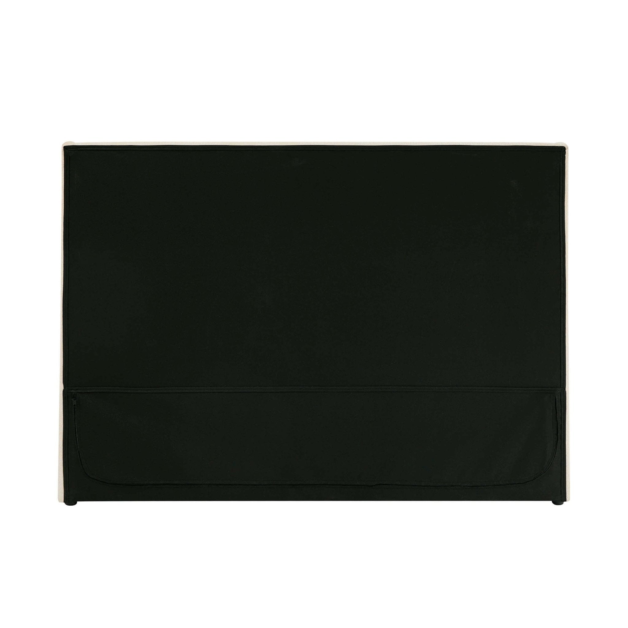 Dusklia - Berkeley Ottoman Storage Bed - Chenille Ecru