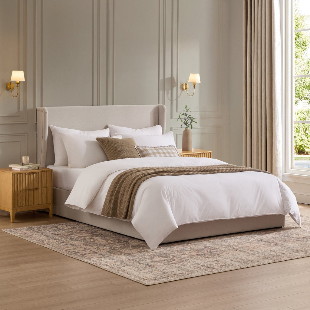 Dusklia - Berkeley Ottoman Storage Bed - Natural