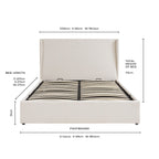Dusklia - Berkeley Ottoman Storage Bed - Natural