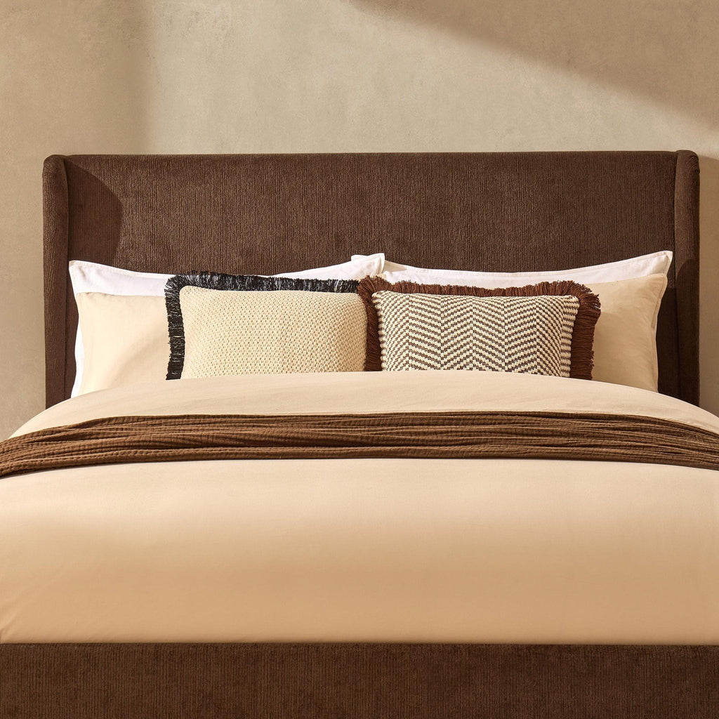 Dusklia - Berkeley Ottoman Storage Bed - Textured Cappuccino