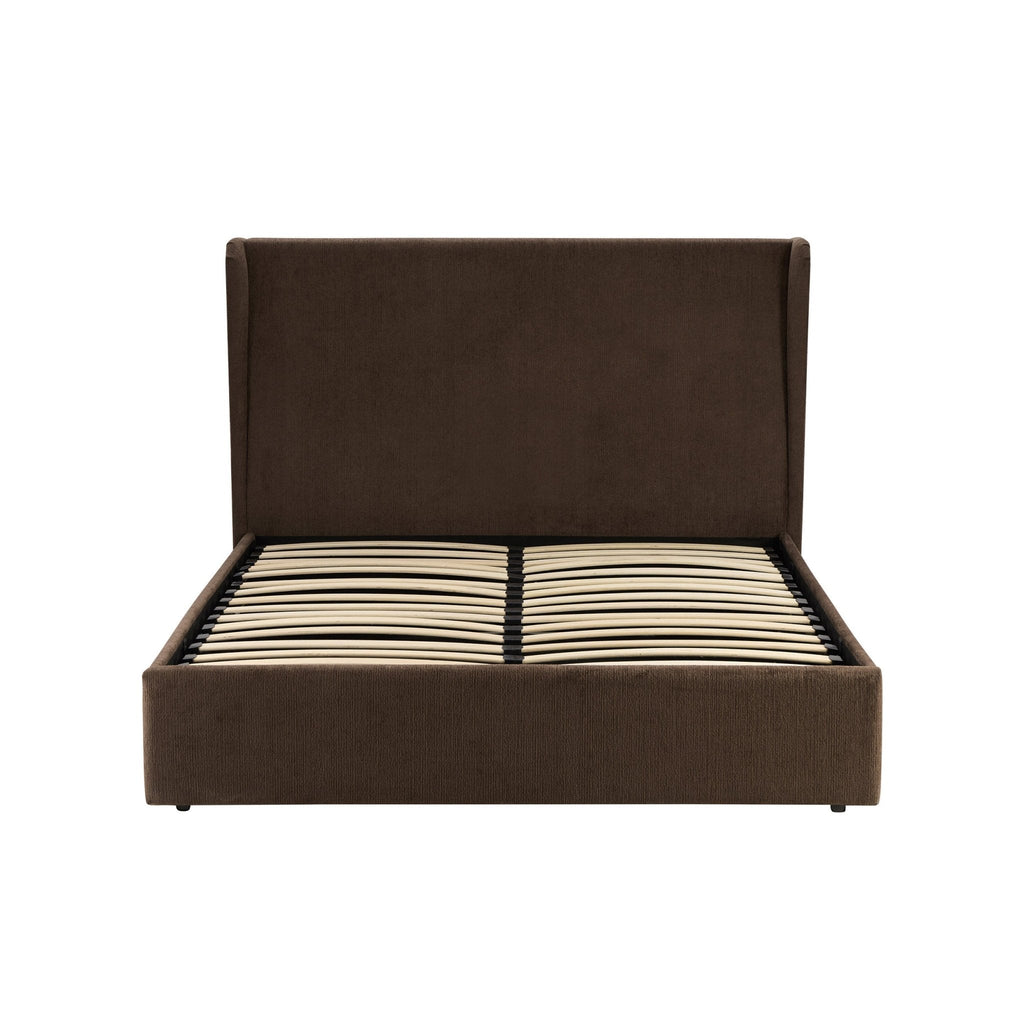 Dusklia - Berkeley Ottoman Storage Bed - Textured Cappuccino