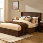 Dusklia - Berkeley Ottoman Storage Bed - Textured Cappuccino