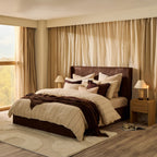 Dusklia - Berkeley Ottoman Storage Bed - Textured Cappuccino