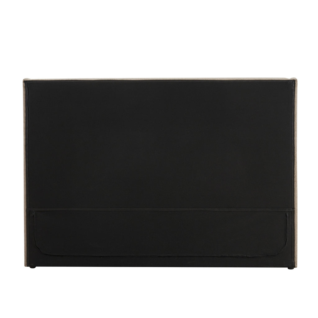 Dusklia - Berkeley Ottoman Storage Bed - Textured Oatmeal