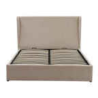 Dusklia - Berkeley Ottoman Storage Bed - Textured Oatmeal