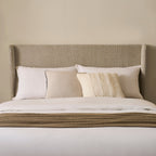 Dusklia - Berkeley Ottoman Storage Bed - Textured Oatmeal