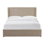 Dusklia - Berkeley Ottoman Storage Bed - Textured Oatmeal