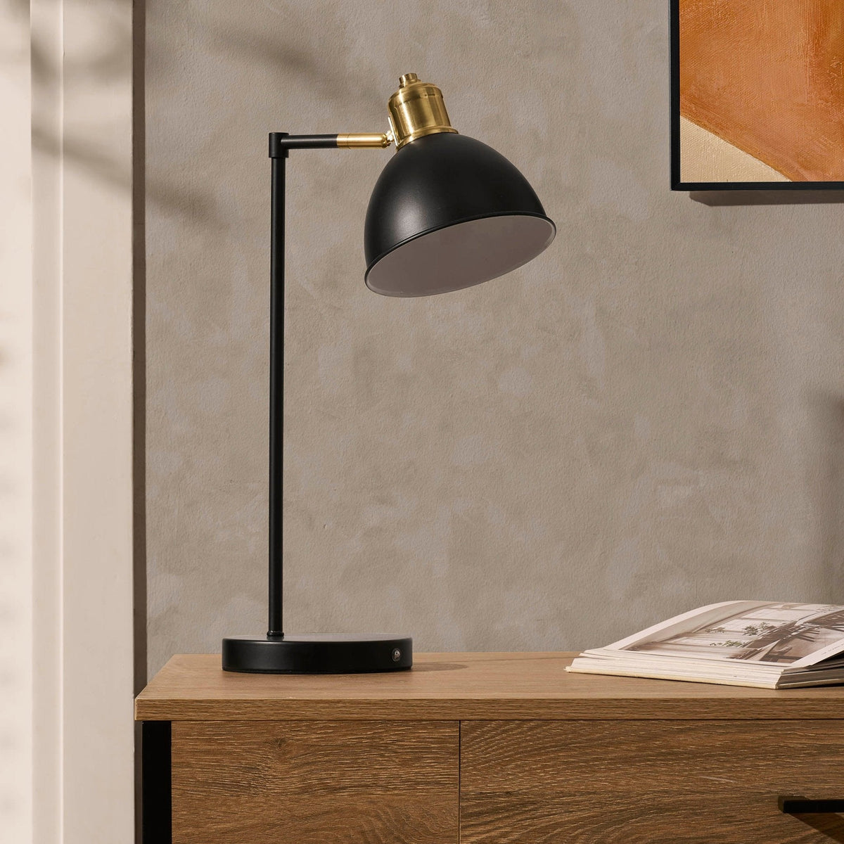 Dusklia - Bernie Classic LED Rechargeable Desk Lamp - Black