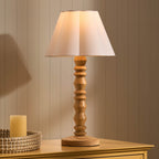 Dusklia - Betsy Pine Wood Table Lamp - Natural